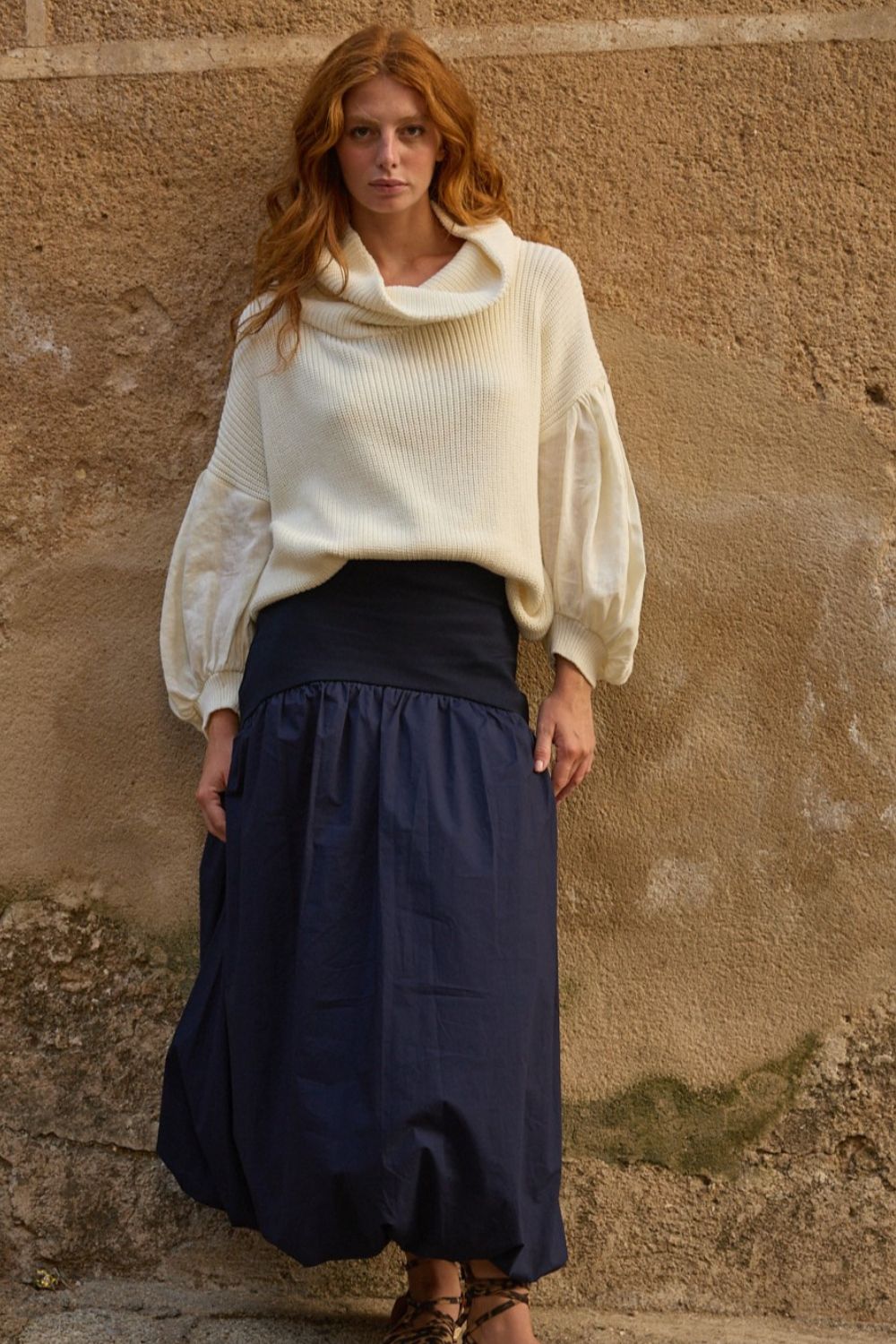 Falda Cilia Azul Navy