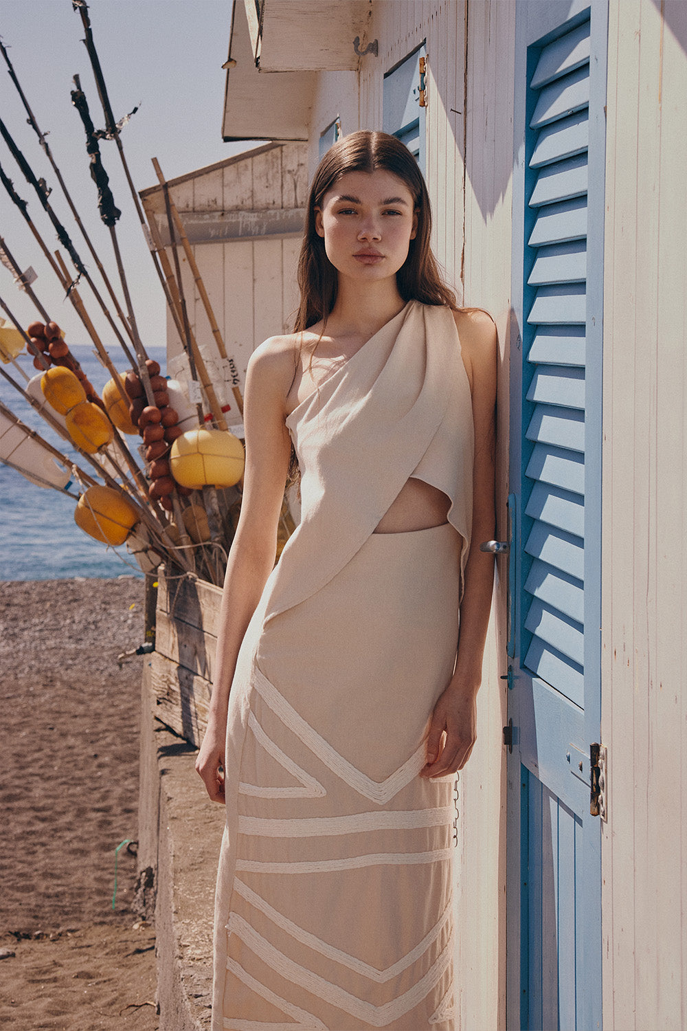 Vestido Gioiello beige