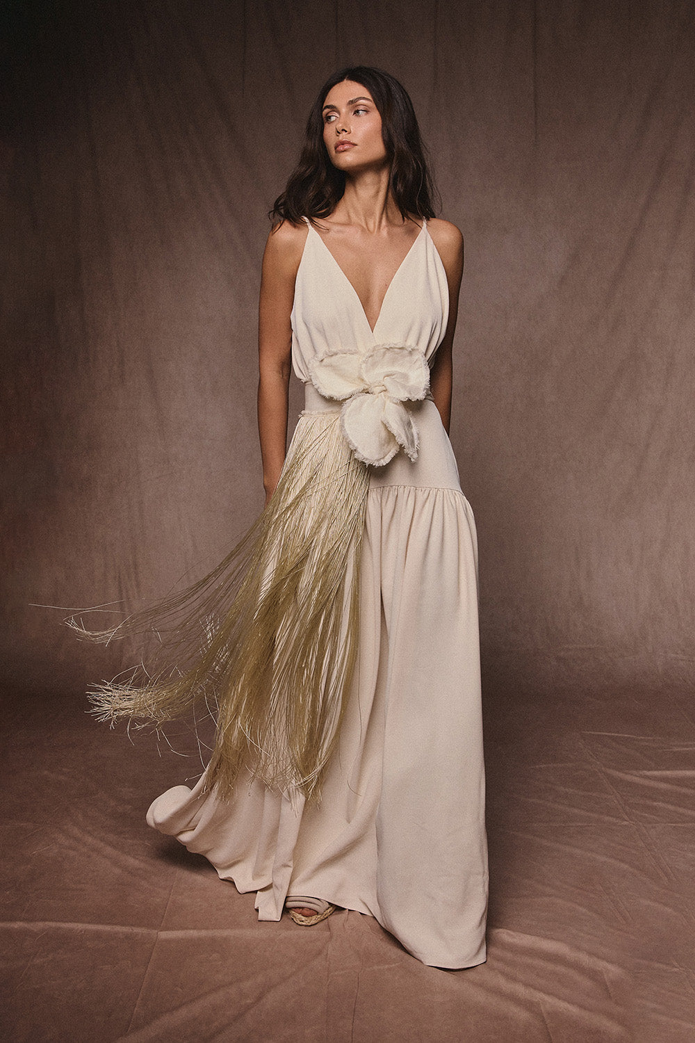 Vestido versalles natural