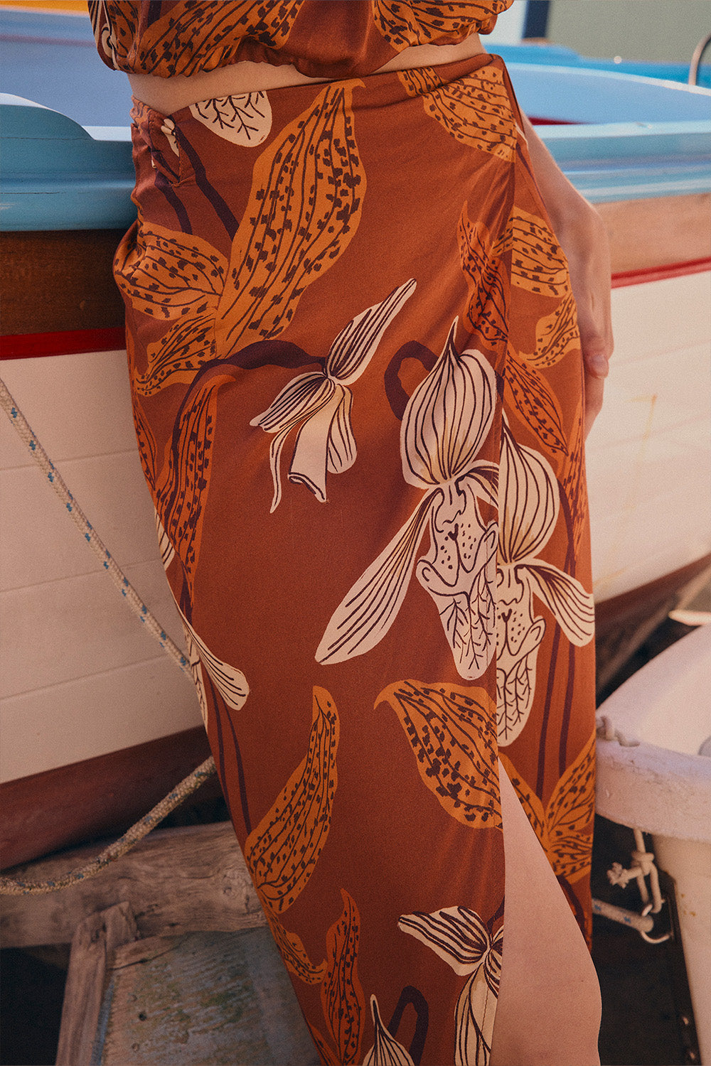 Falda amore mediterraneo terracota