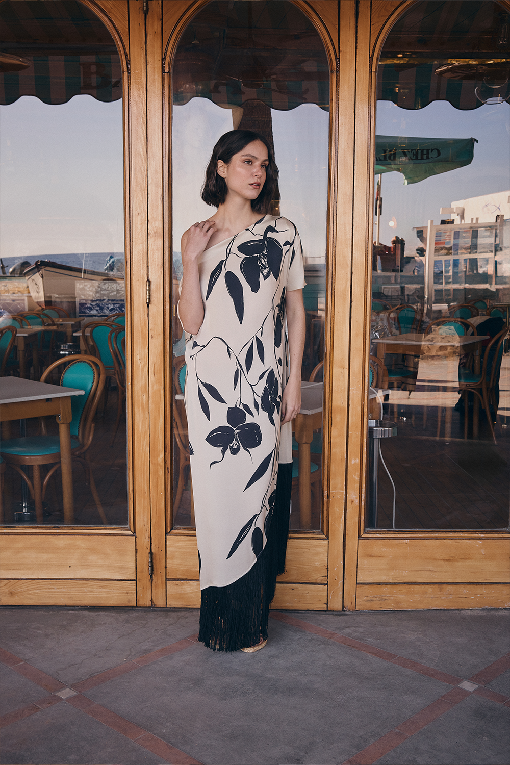 Vestido luce di orchidea negro natural