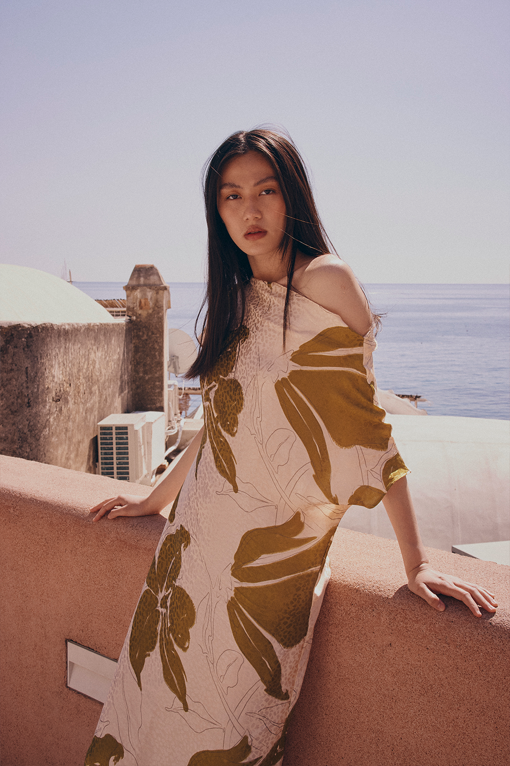 Vestido luce di orquidea pistacho