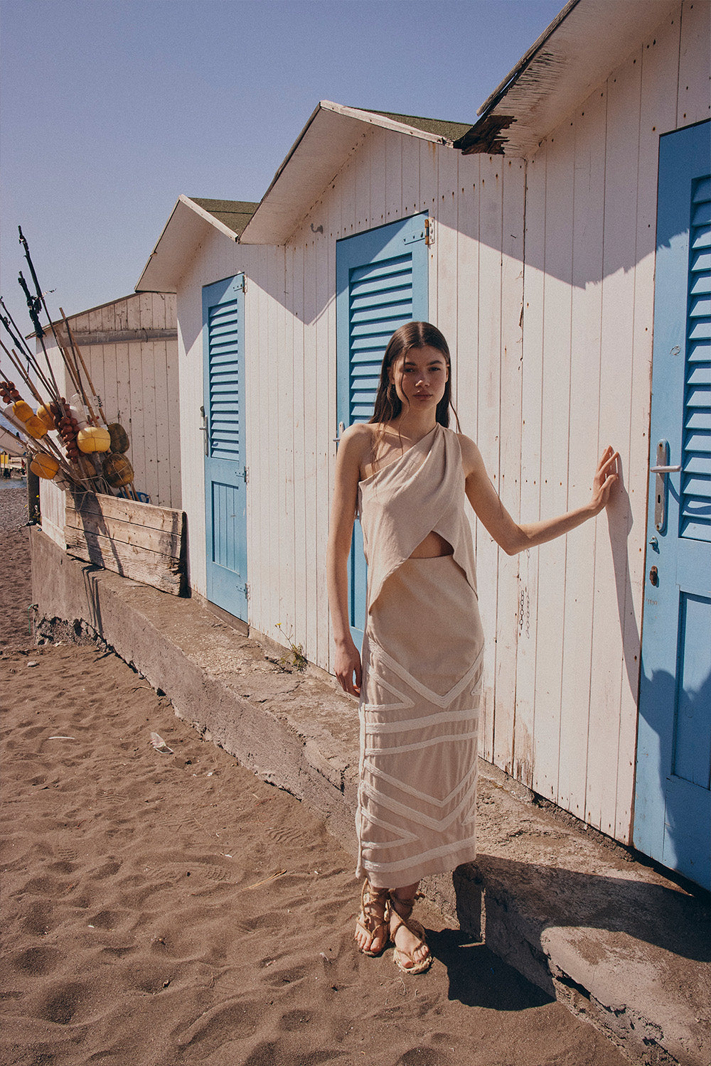 Vestido Gioiello beige
