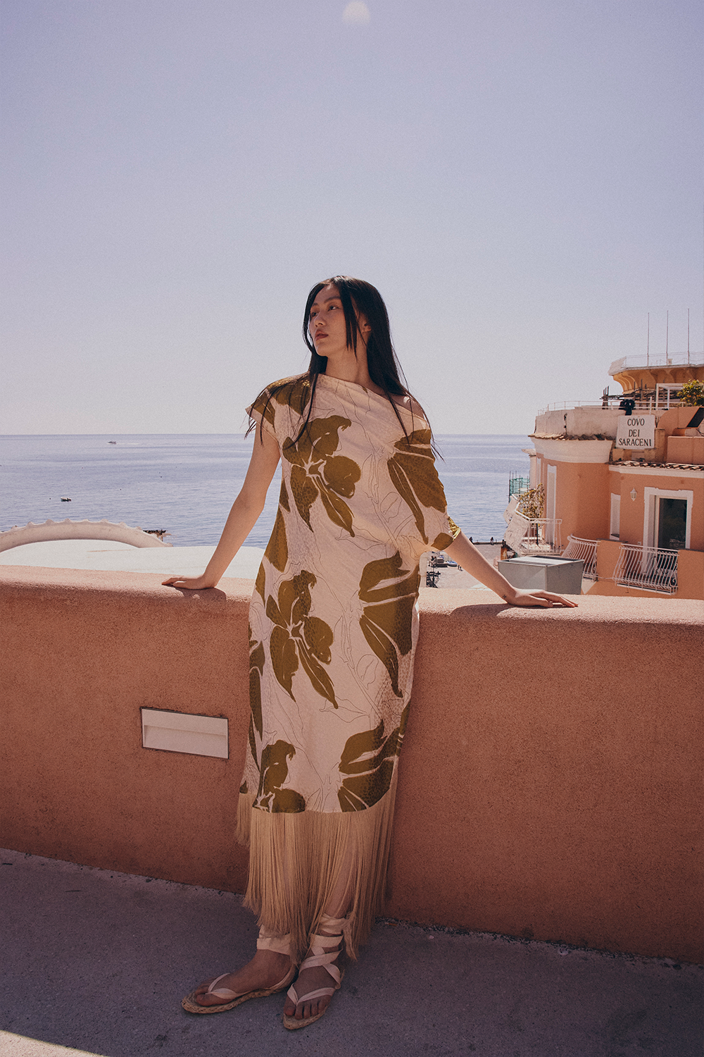 Vestido luce di orquidea pistacho