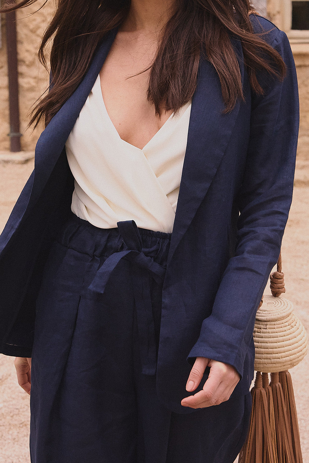 Blazer grecia azul navy