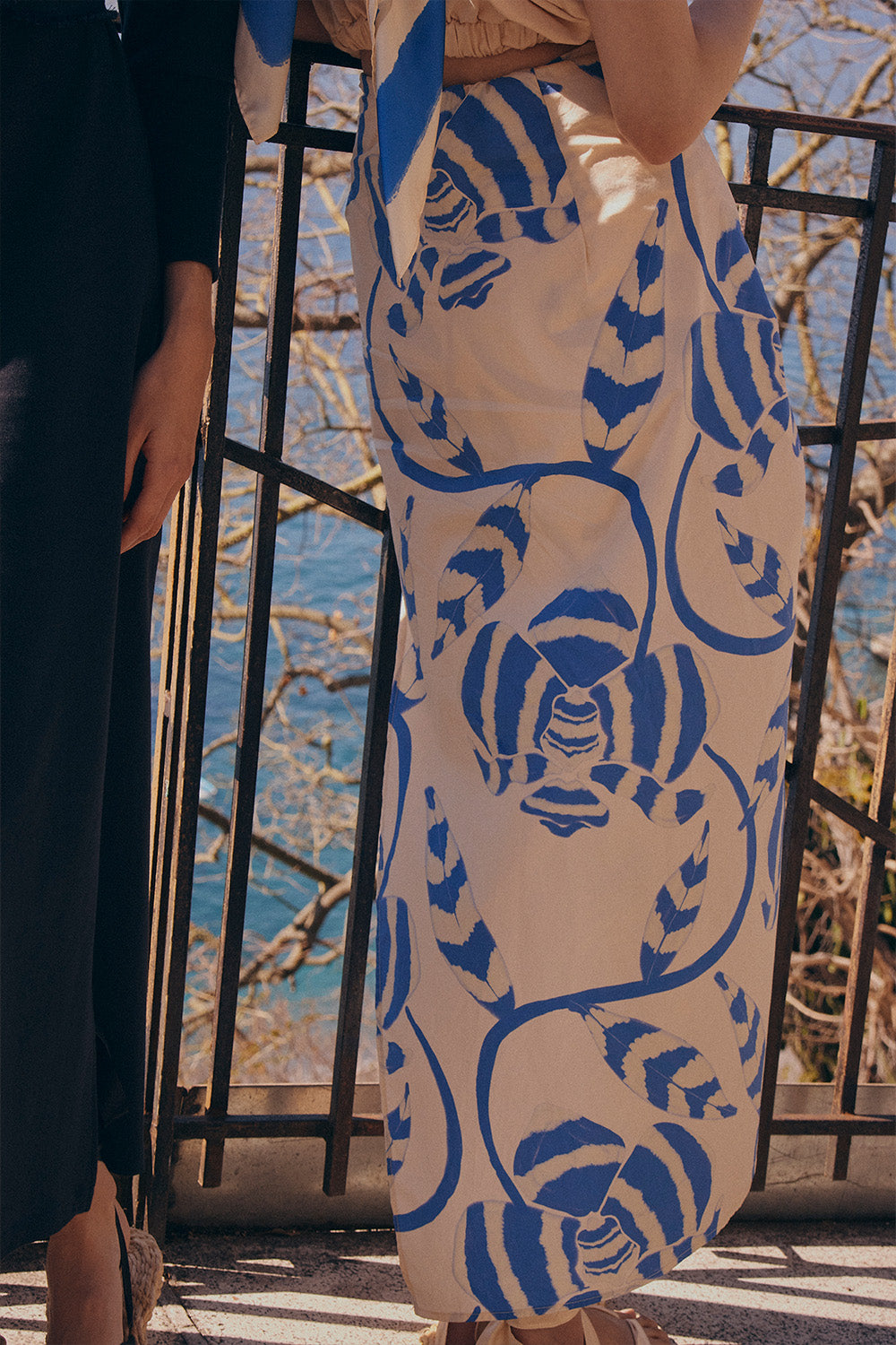 Falda sogno di mare azul ivory