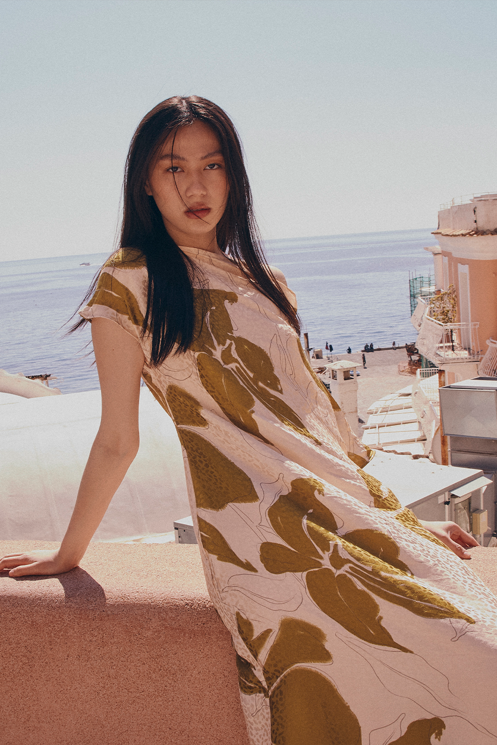 Vestido luce di orquidea pistacho