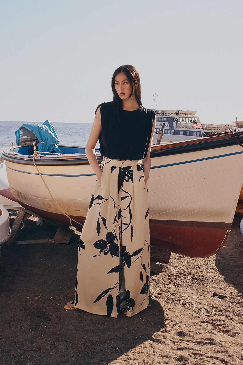 Pantalón ink orchid negro natural