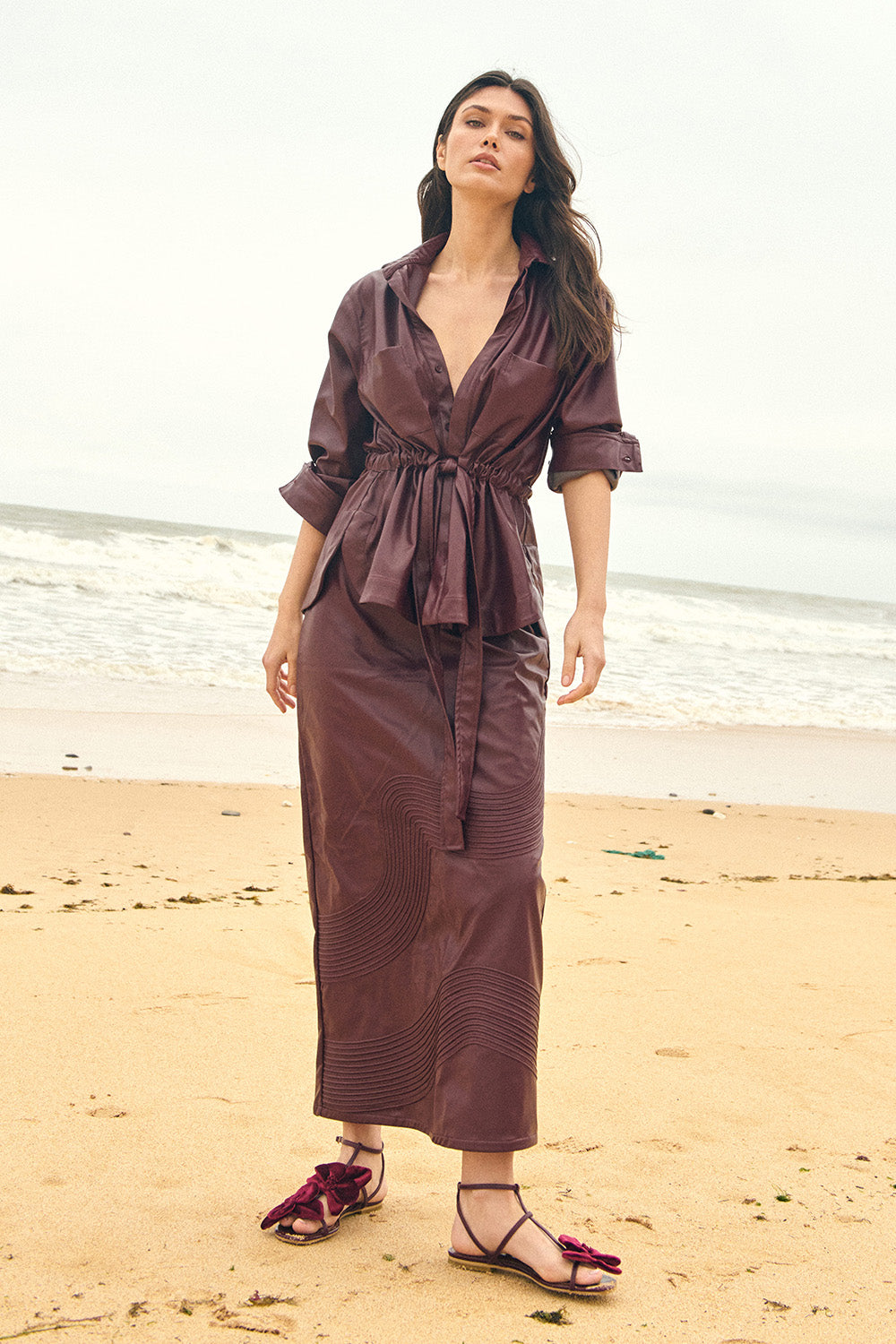 Falda castelo burgundy