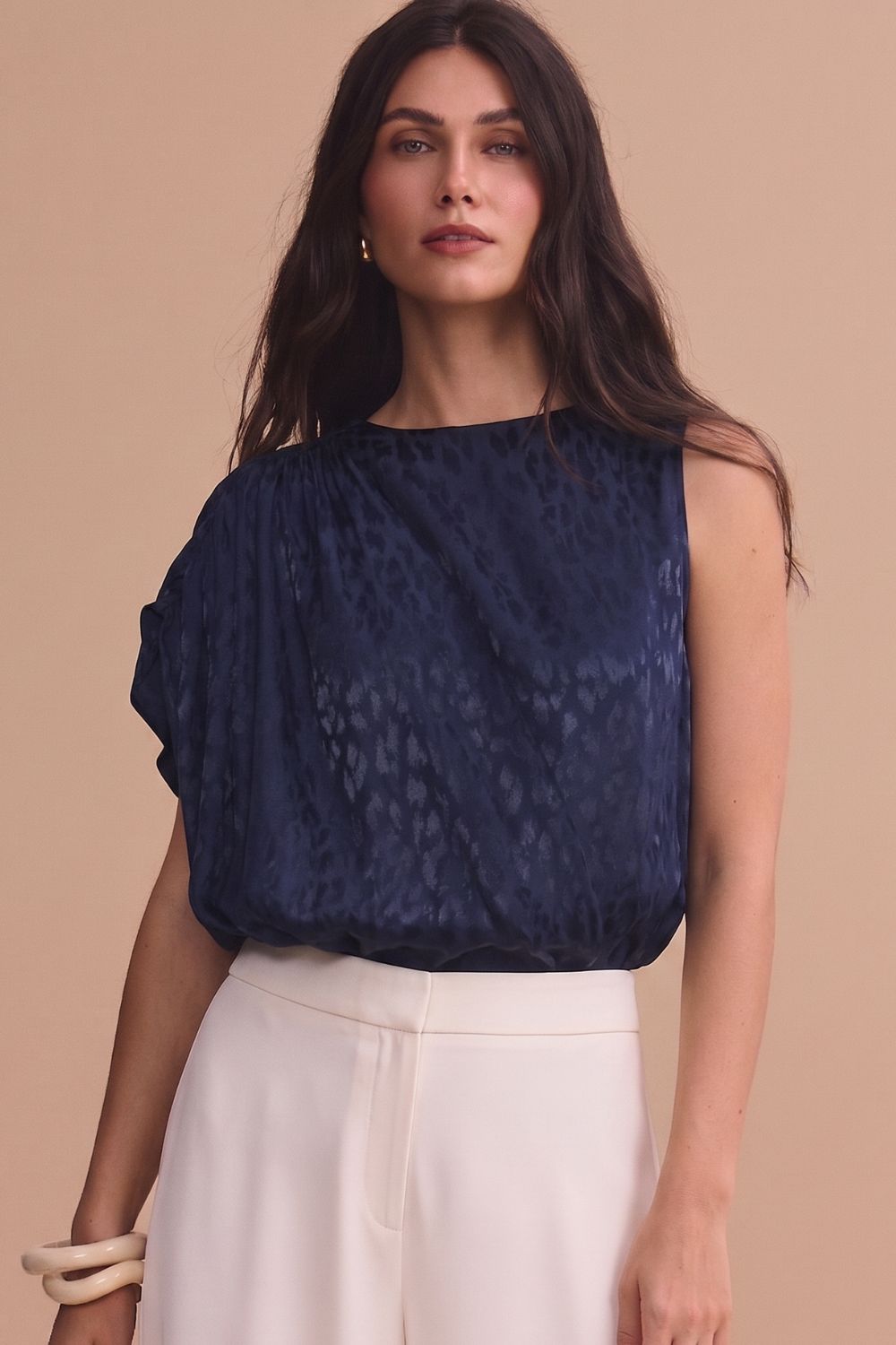 Blusa julieta azul navy