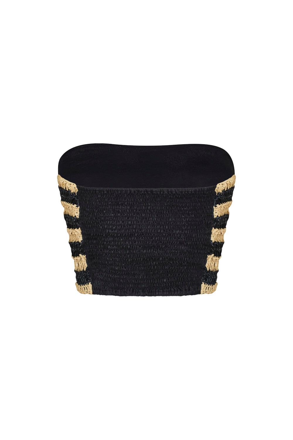 Crop top memorias crema negro