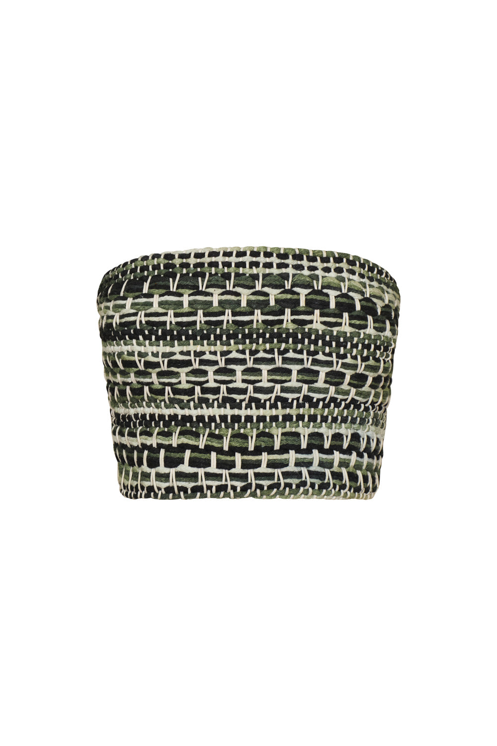 Crop top mantra ivory verde, crop top mujer