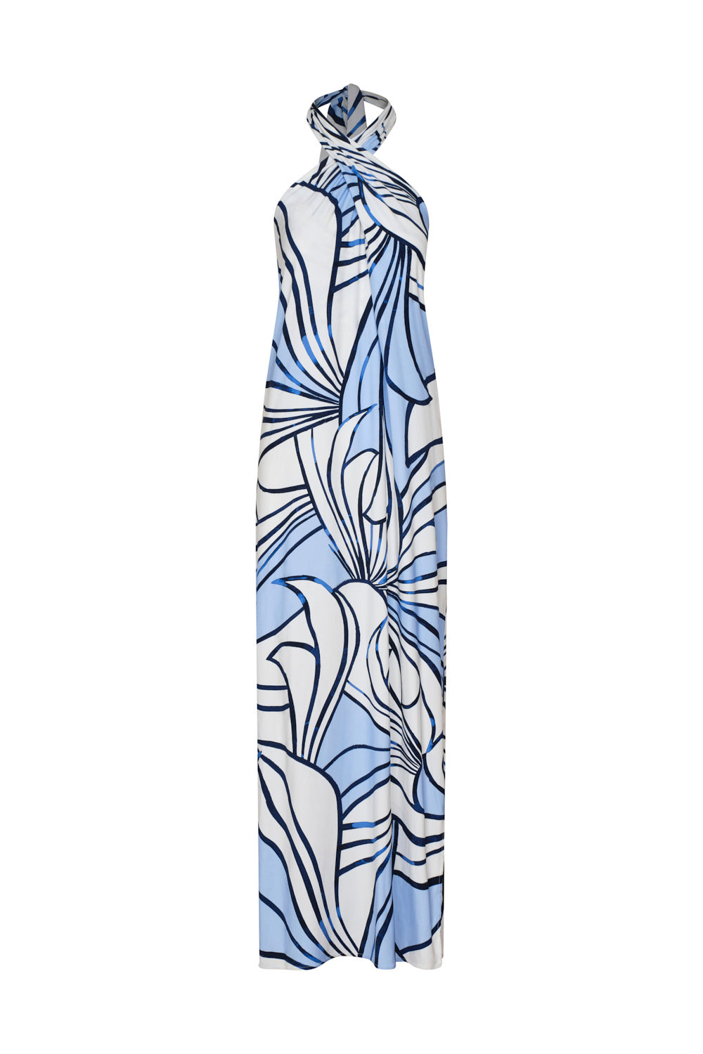 Vestido filosofia del arte ivory navy