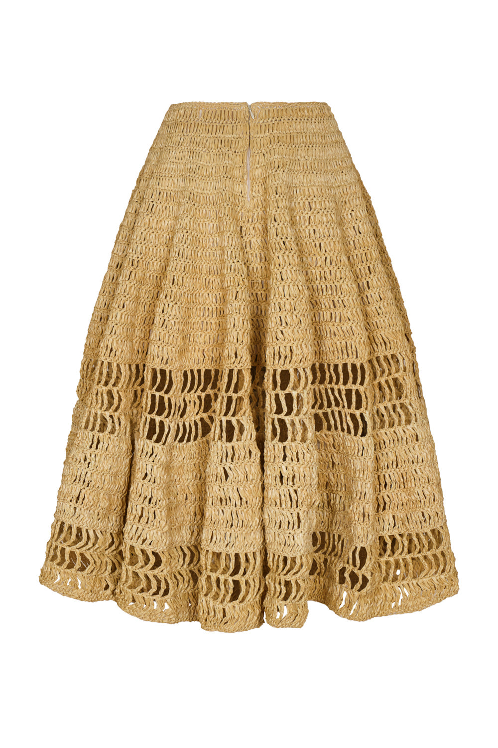 Falda Macondo crema, falda artesanal mujer