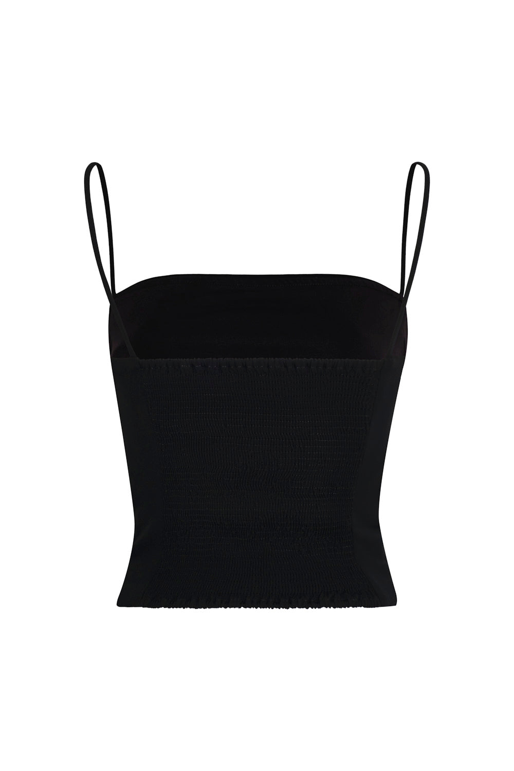 Crop top pearl negro