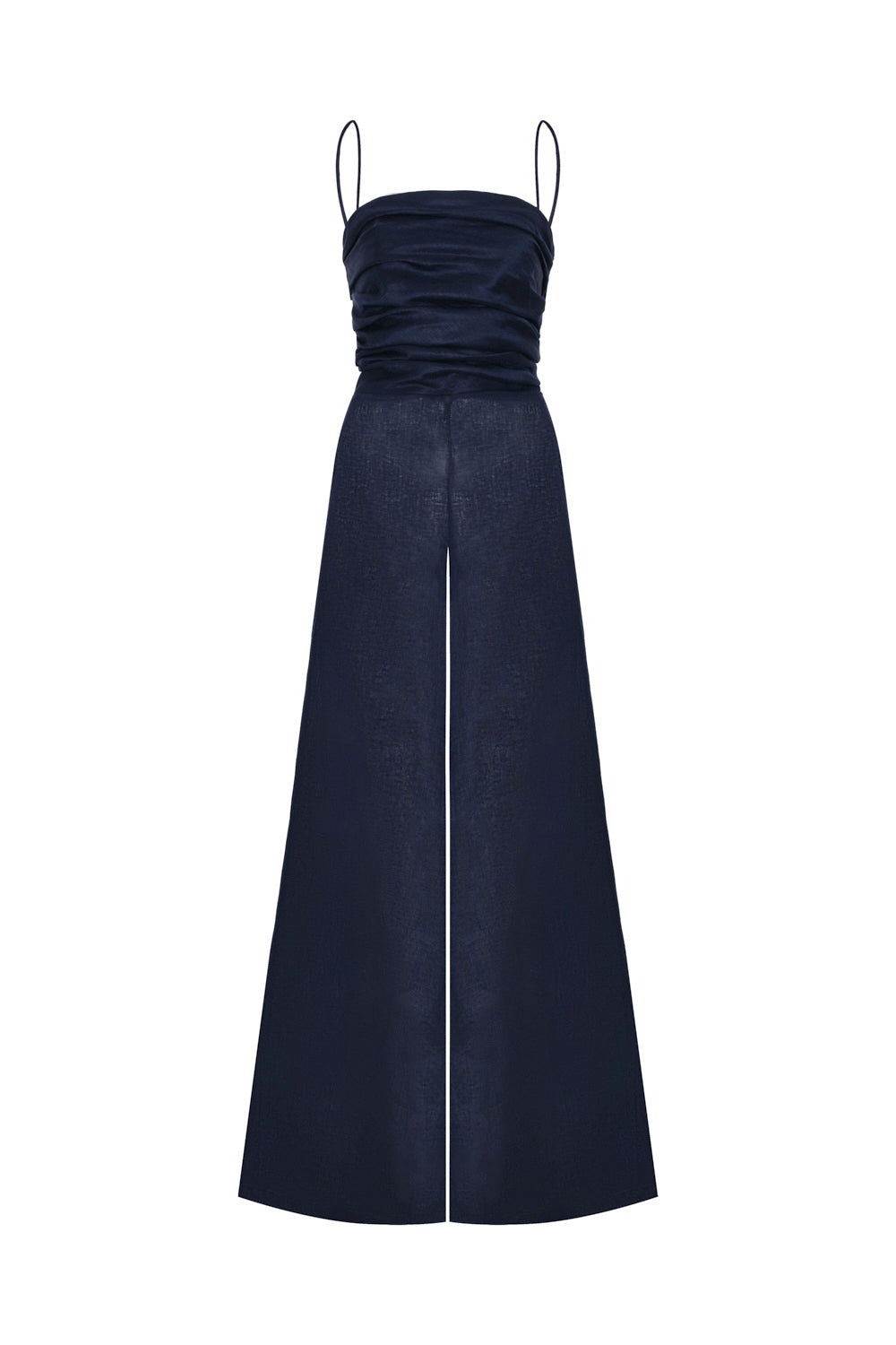 Enterizo nina azul navy lino