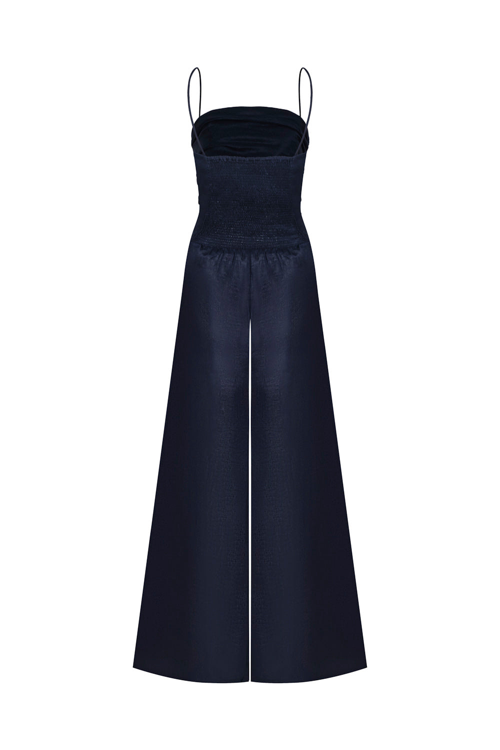 Enterizo nina azul navy lino