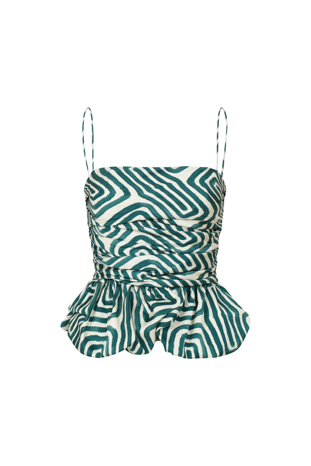 Crop top maia esmeralda natural