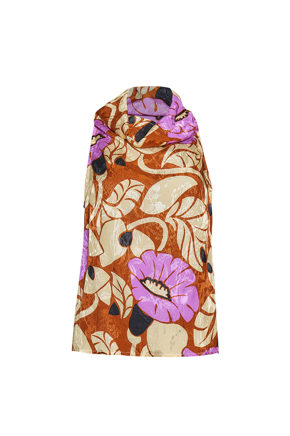 Blusa Noche de Lirios Terracota