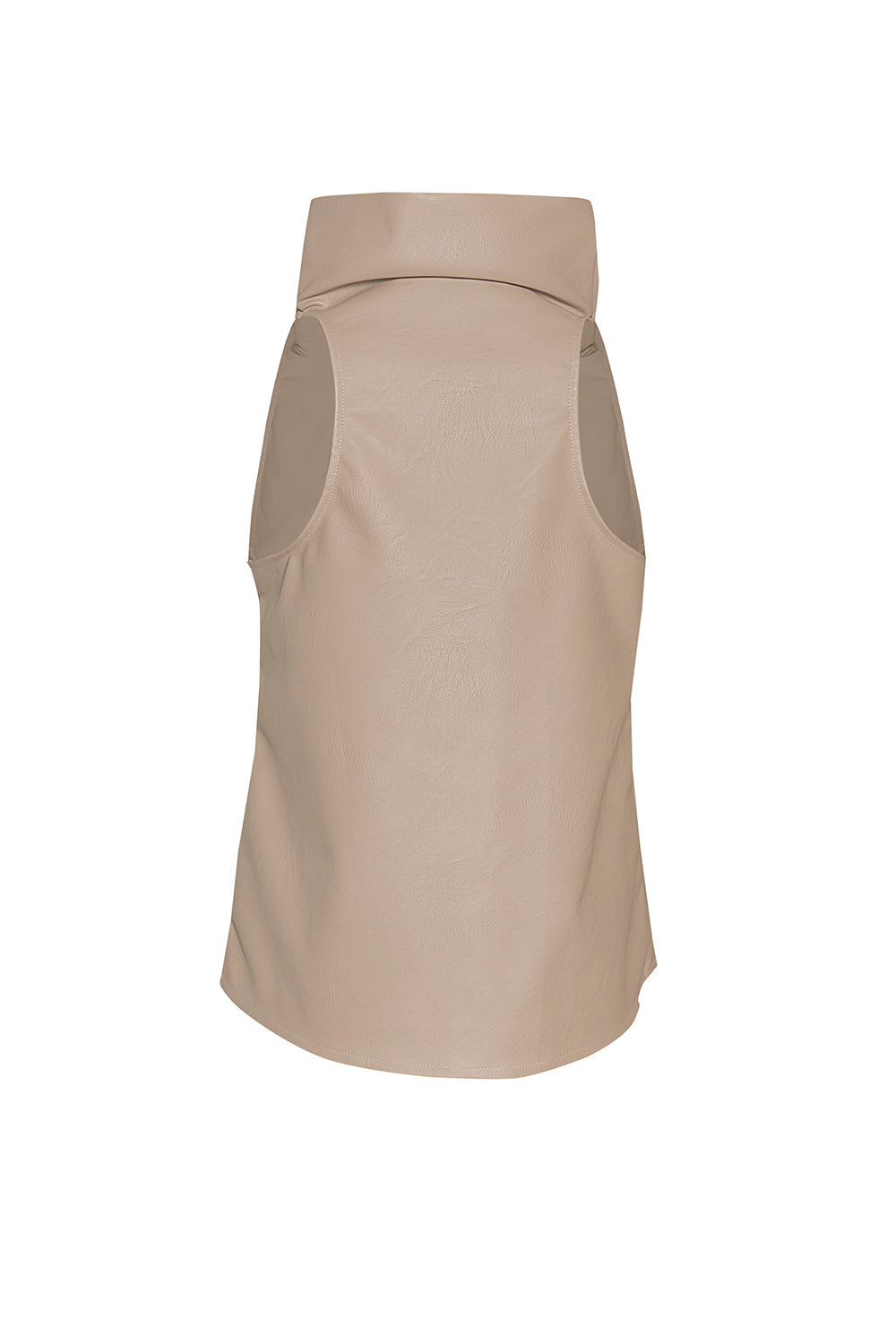 Blusa Noche de Lirios Beige cuerina, blusa mujer