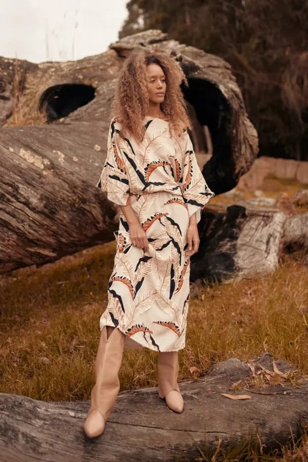 Vestido Desierto Floral Arena, vestido mujer