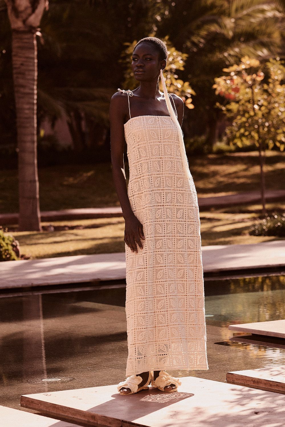 Vestido aria crema