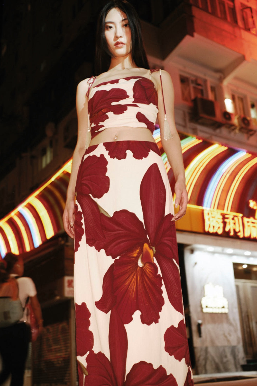 Falda arabela burgundy