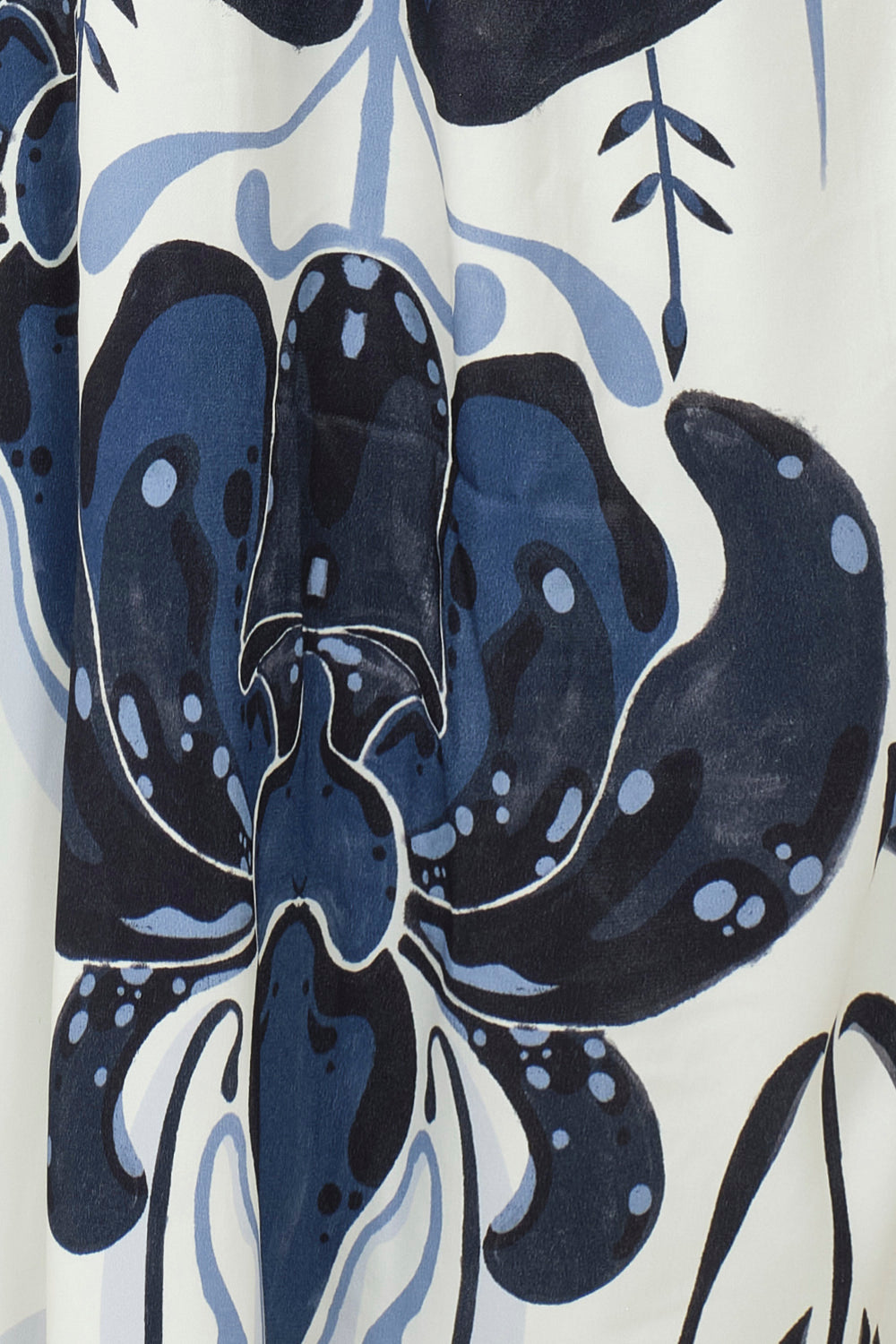 Falda ming ivory navy