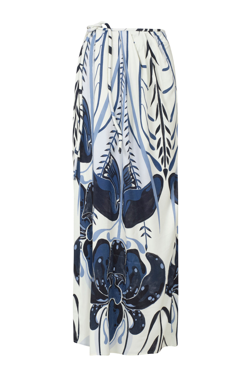 Falda ming ivory navy