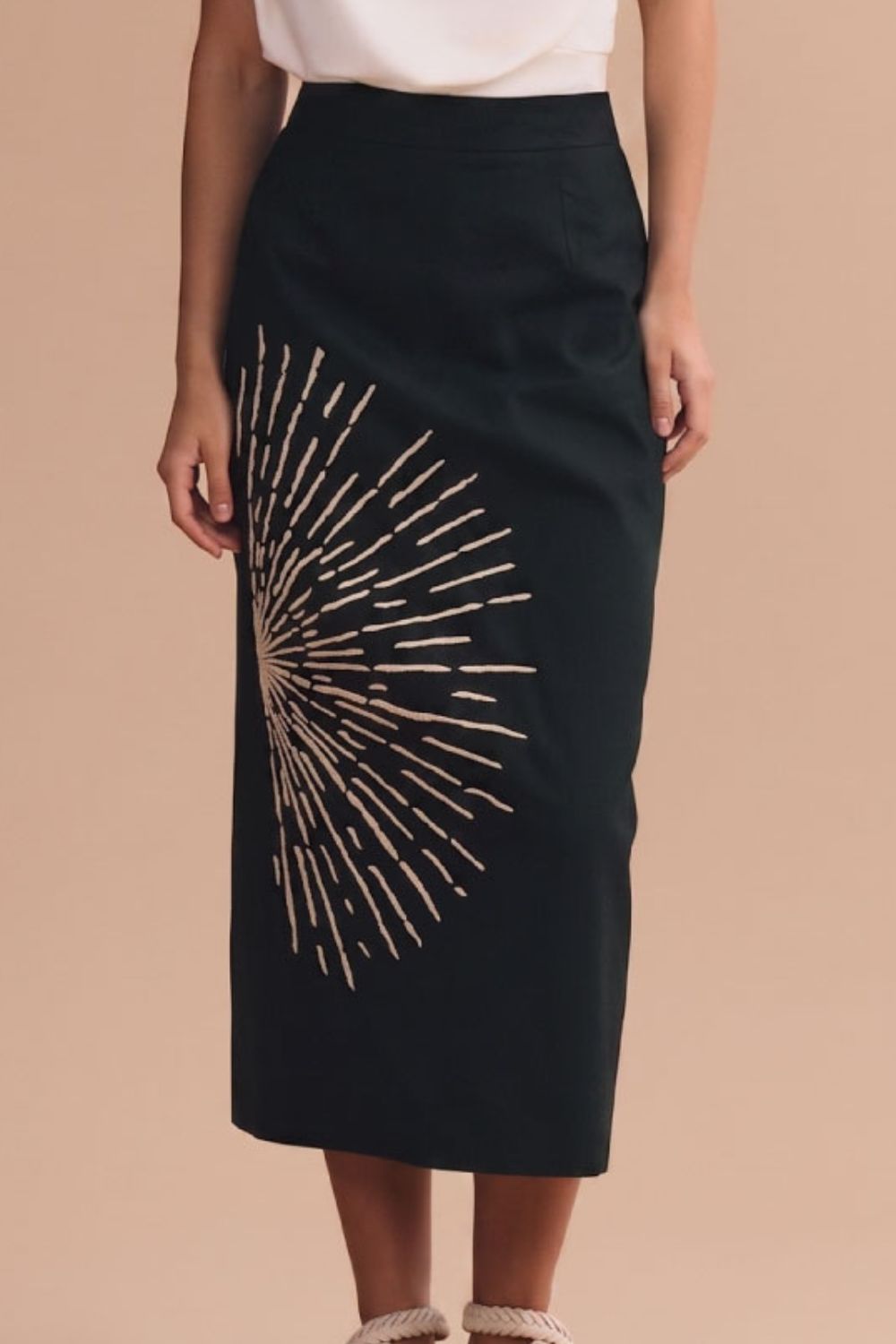 Falda venecia negro