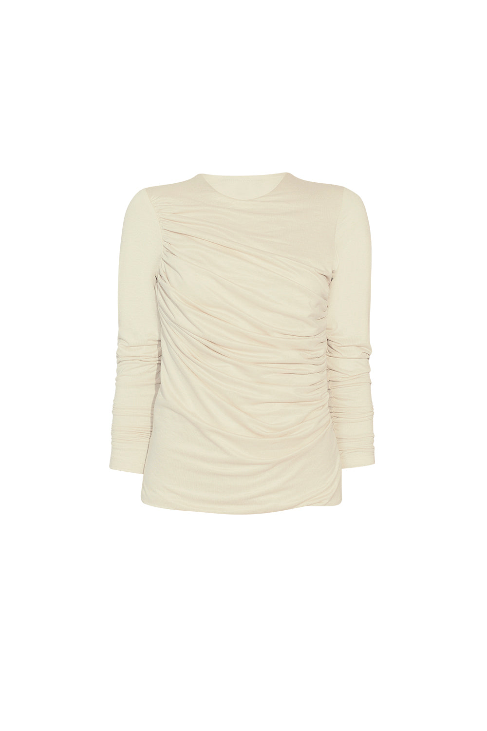 Beige Invisible Threads T-shirt