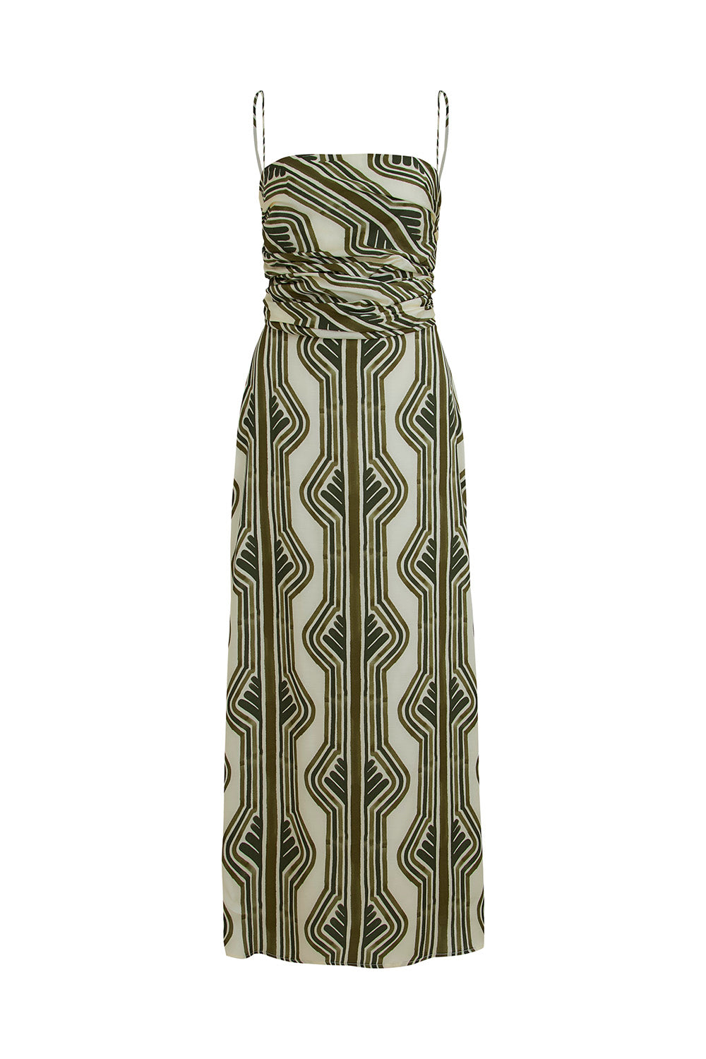 Vestido Zafira verde oliva