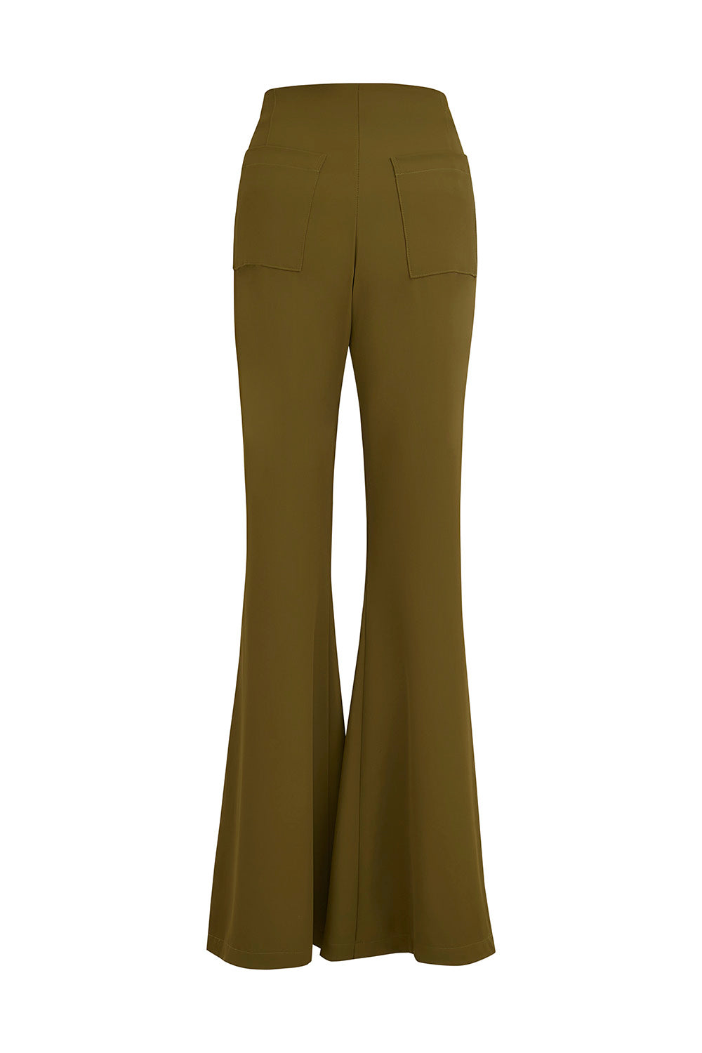 Pantalon carlota verde oliva crepe