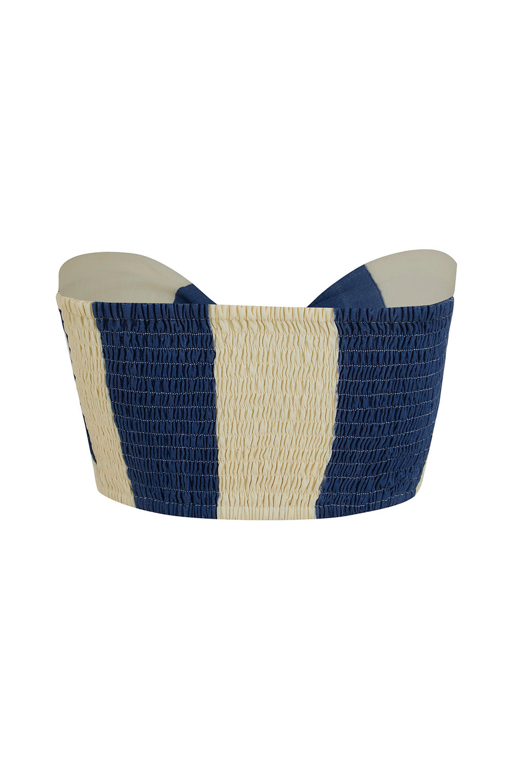 Crop top cleo azul ivory