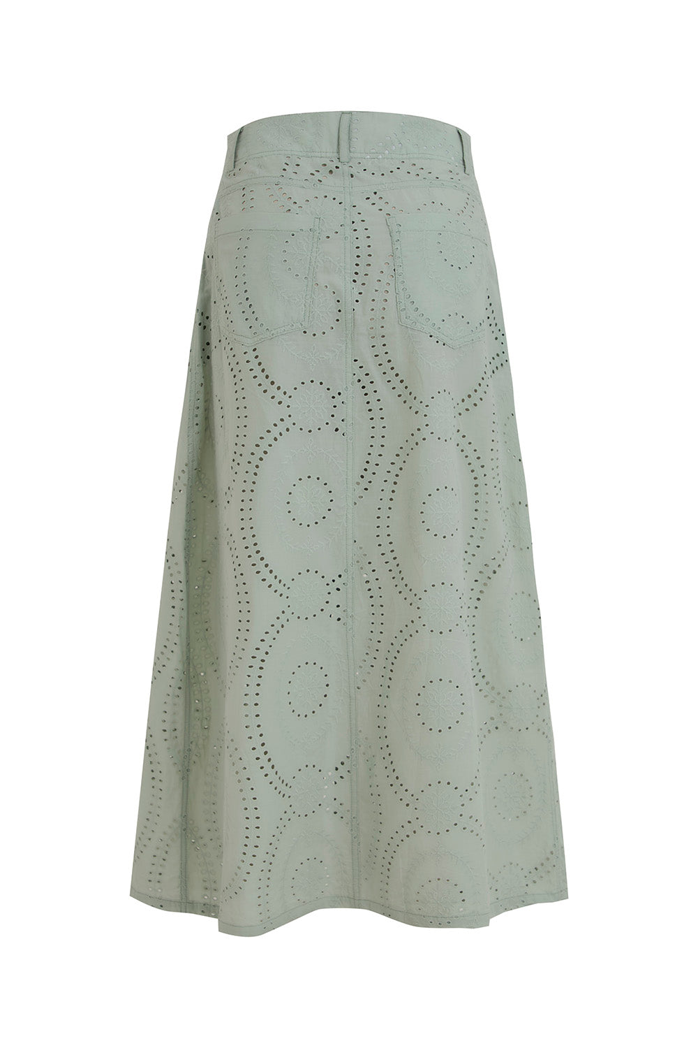 Falda Arena Blanca Verde Sage