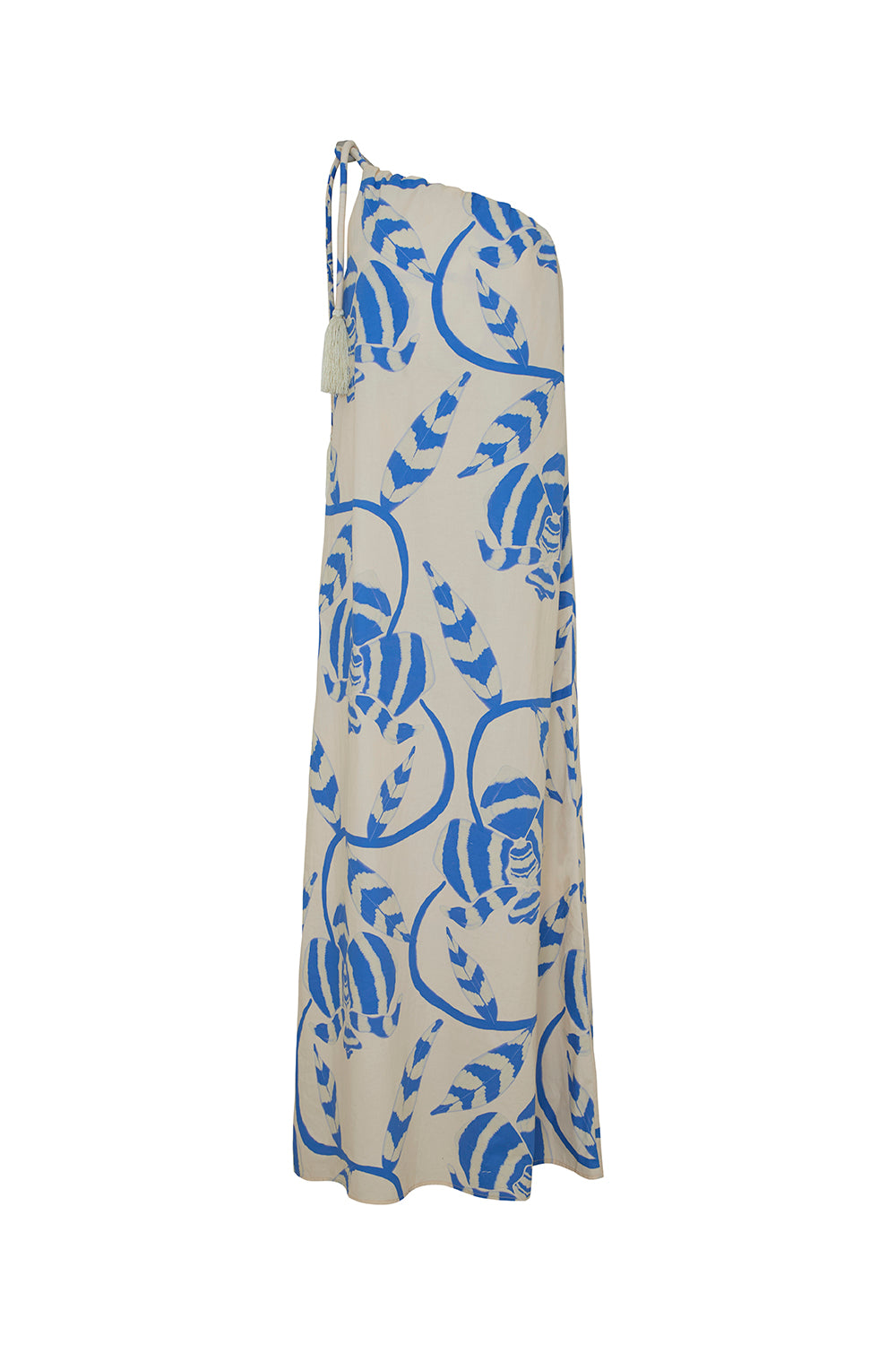 Vestido orquidea celeste azul ivory