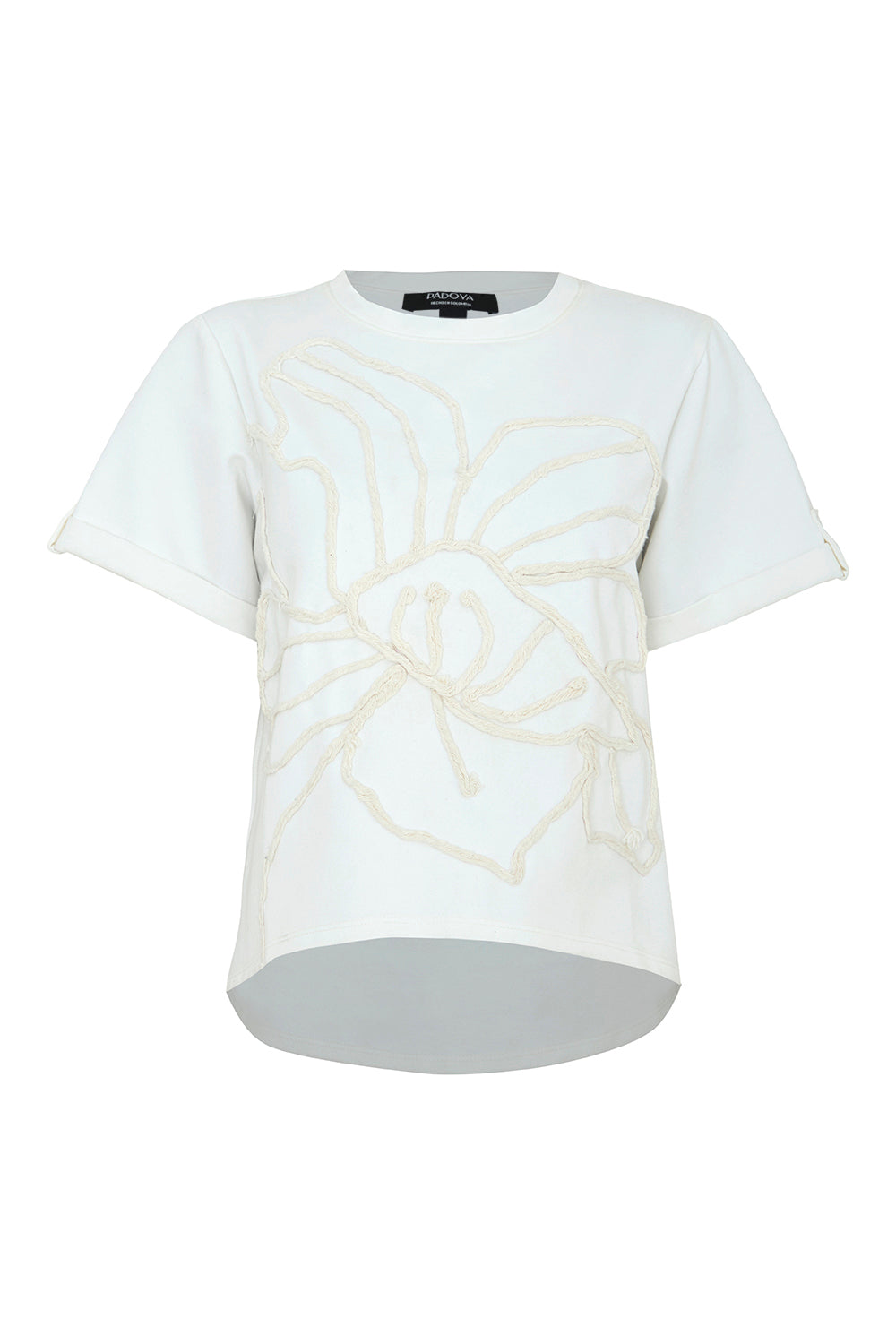 Camiseta boxi bordada natural