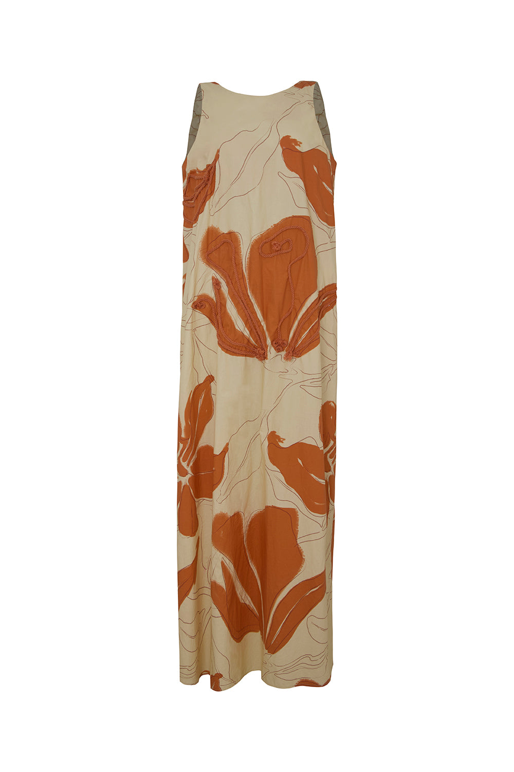 Vestido dolce vento naranja natural