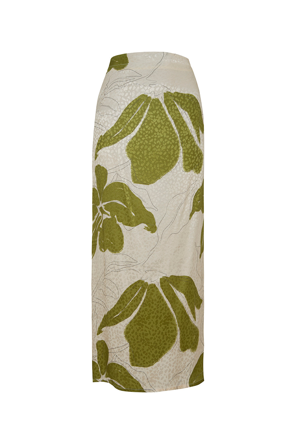 Falda arabela pistacho estampado