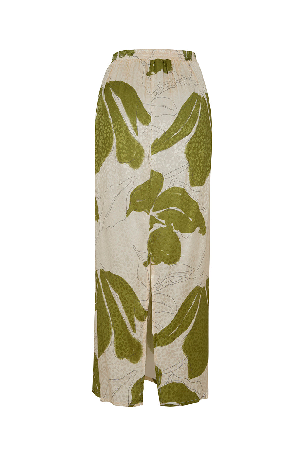 Falda arabela pistacho estampado