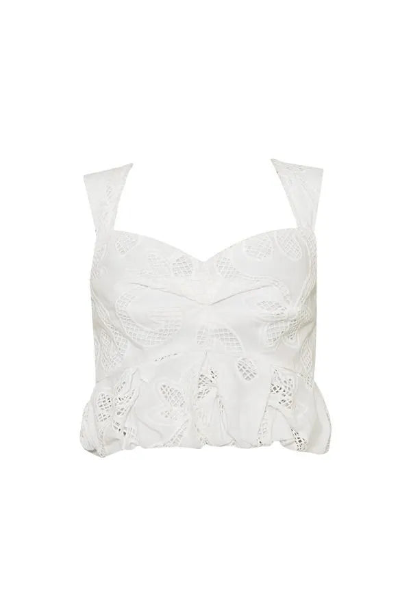Crop Top Alma Natural hoja rota