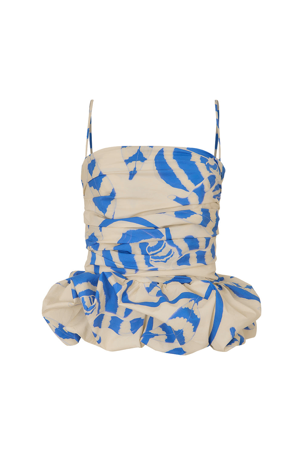 Crop top maia Azul ivory