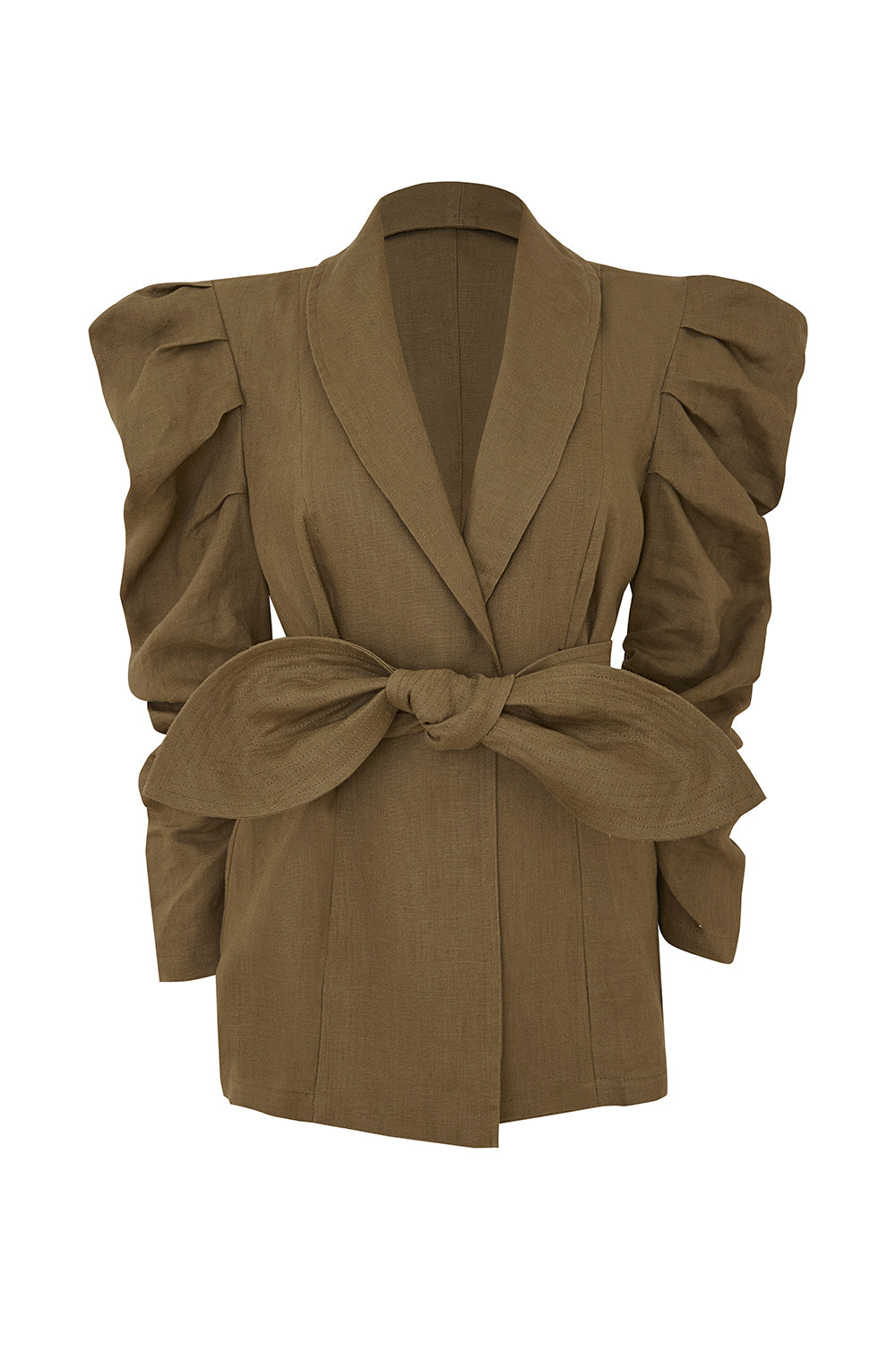 Blazer new arrde verde oliva lino