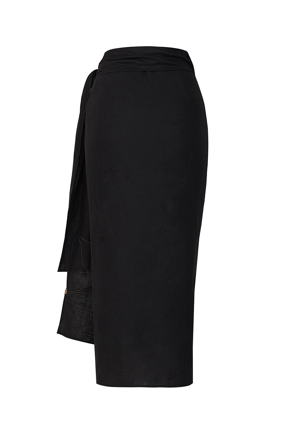 Falda Samoa Negro con bordado