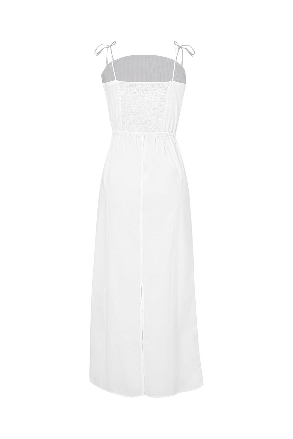 Vestido ariza bordado natural