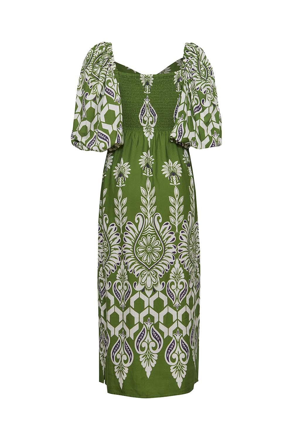 Vestido Eugenia Verde estampado