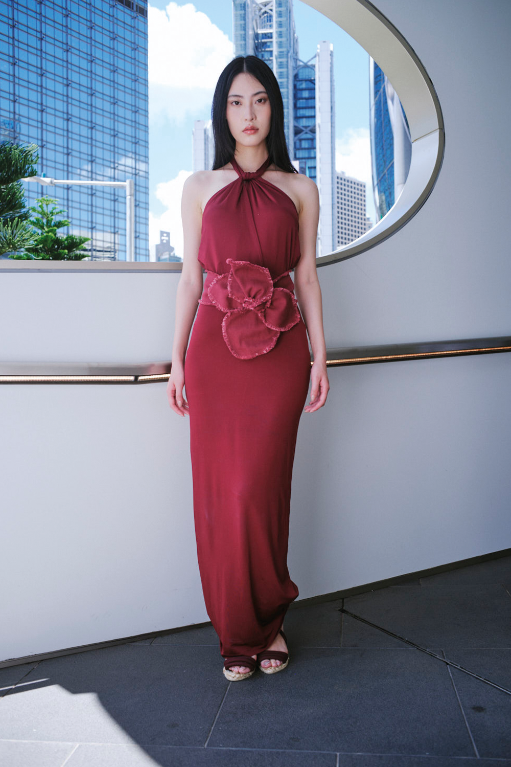 Vestido marcelo vinotinto