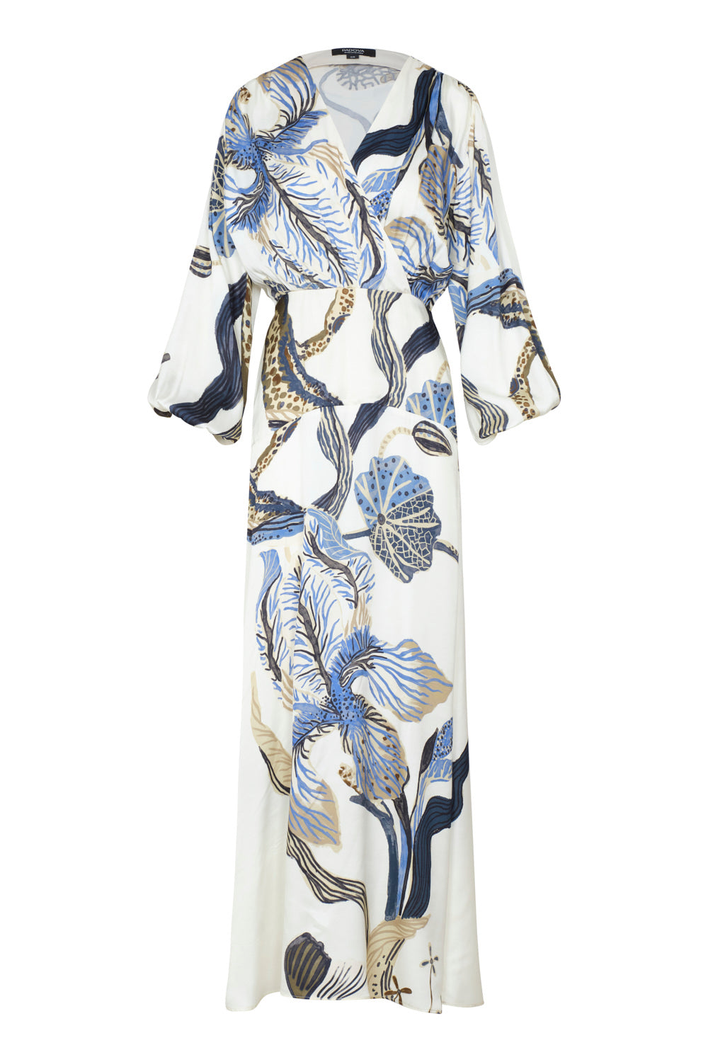 Vestido Alba ivory blue