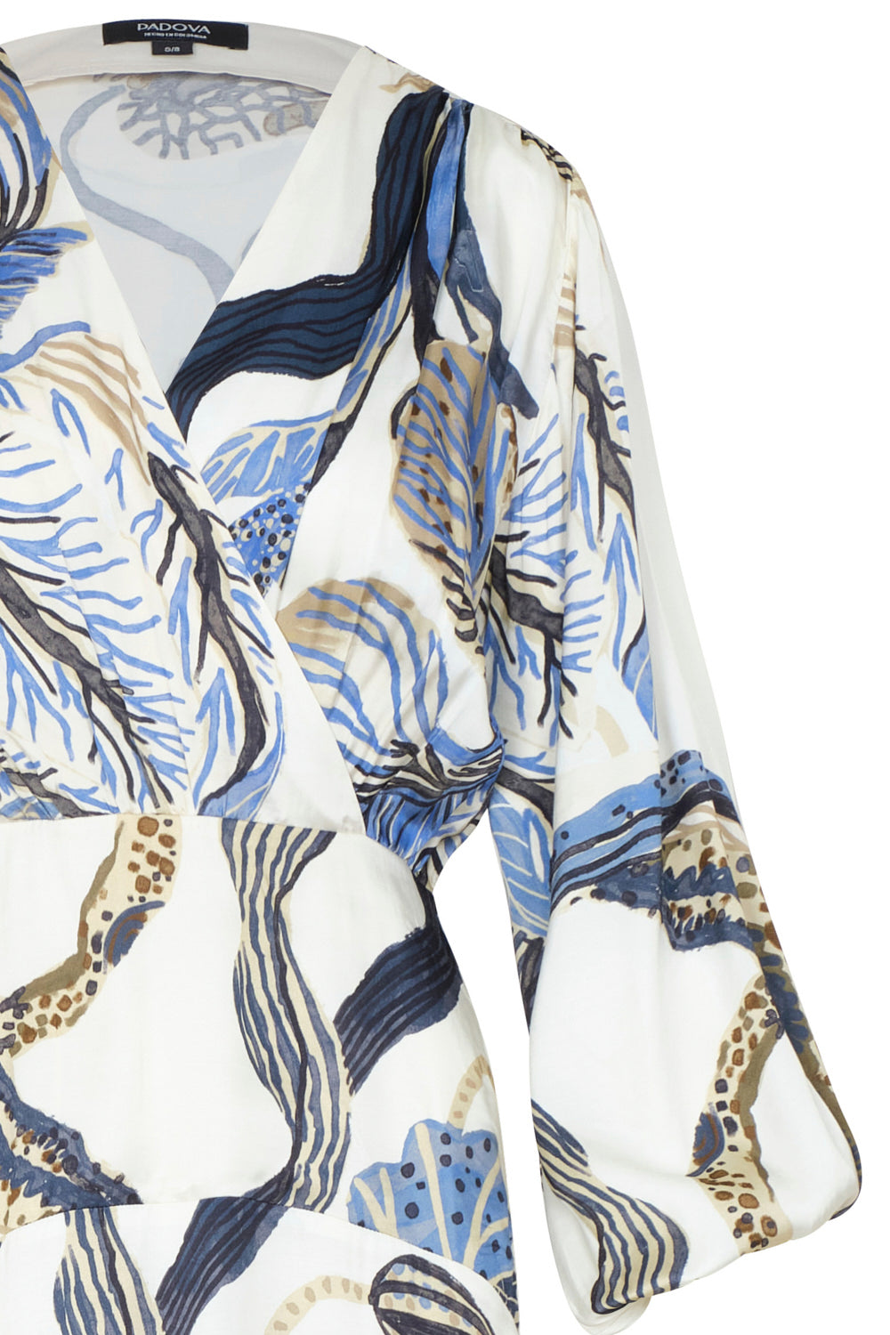 Vestido Alba ivory blue