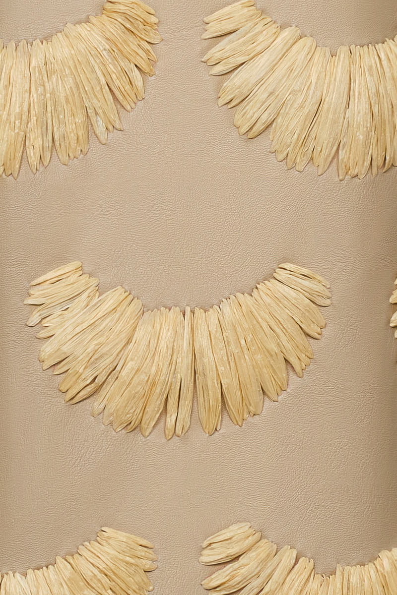 Falda kenia beige cuerina